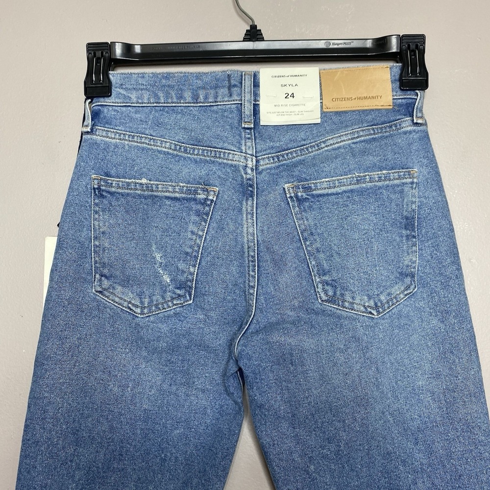 CITIZENS OF‎ HUMANITY SKYLA MID RISE CIGARETTE LEG JEANS Premium Vintage Sz 24 - Picture 6 of 16